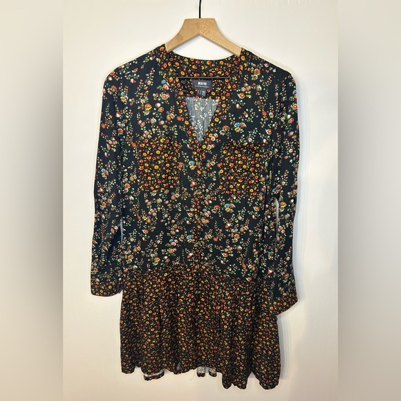 Maeve from Anthropologie Marlie Button-front Chambray Tunic Dress, Size 6 - Picture 4 of 13